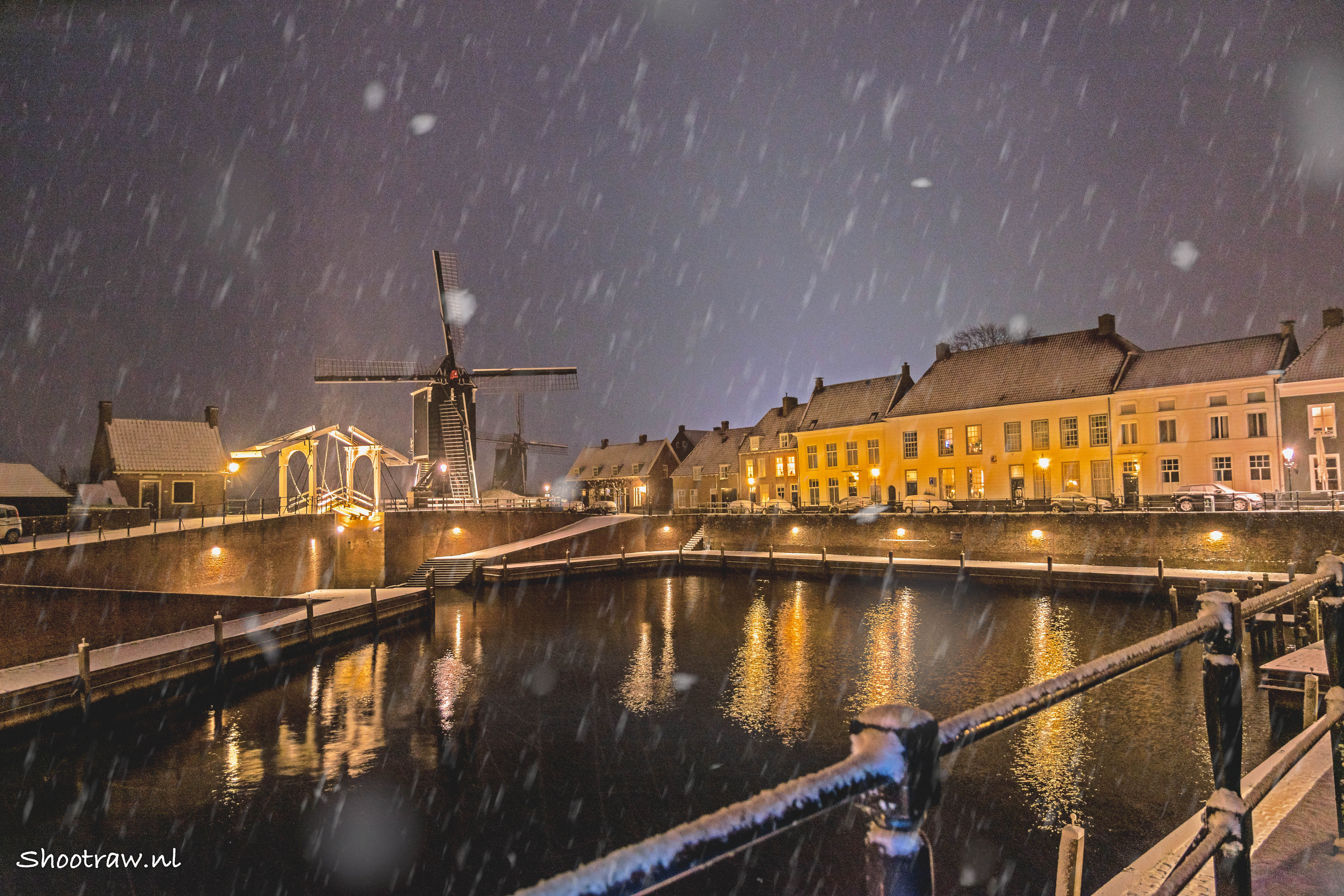 Heusden in de sneeuw