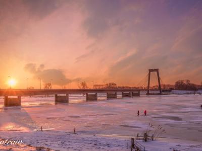Heusdensebrug Schaatsers