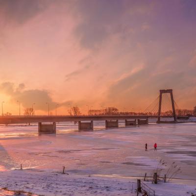 Heusdensebrug Schaatsers