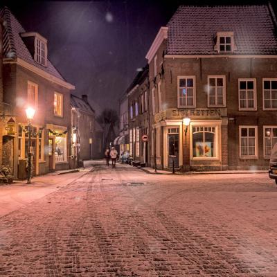 Heusden in de sneeuw