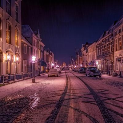 Heusden in de sneeuw