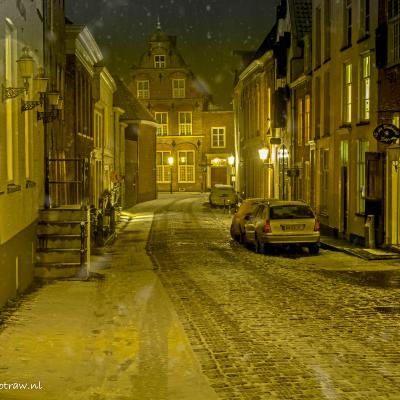 Heusden in de sneeuw